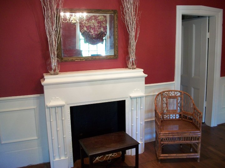 Fireplace in the Chinoiserie Room at Bellamy Manor and Gardens NC